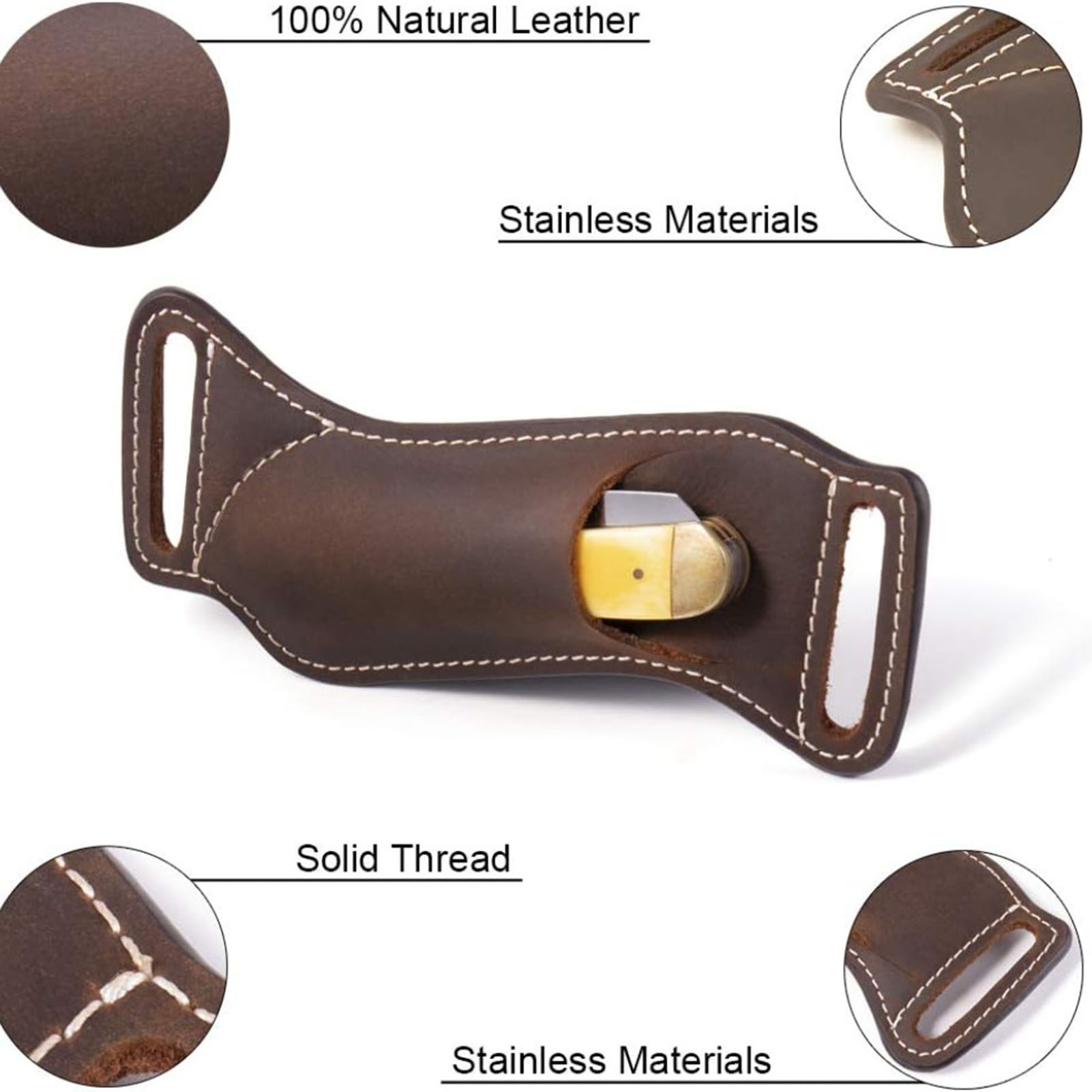 Protective Knife Durable for C - Edc Carry Belt Leather recension och pris