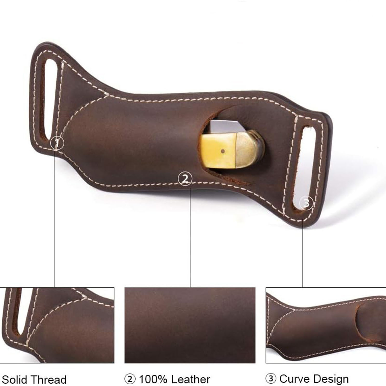 Protective Knife Durable for C - Edc Carry Belt Leather recension och pris