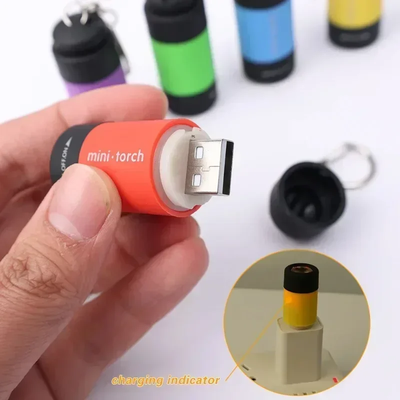 USB Rechargeable LED Multifunc - Keychain Flashlight recension och pris