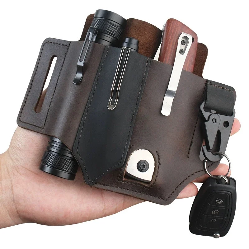 EDC PU Leather Tool Pouch Mult - Edc Carry Belt Leather recension och pris