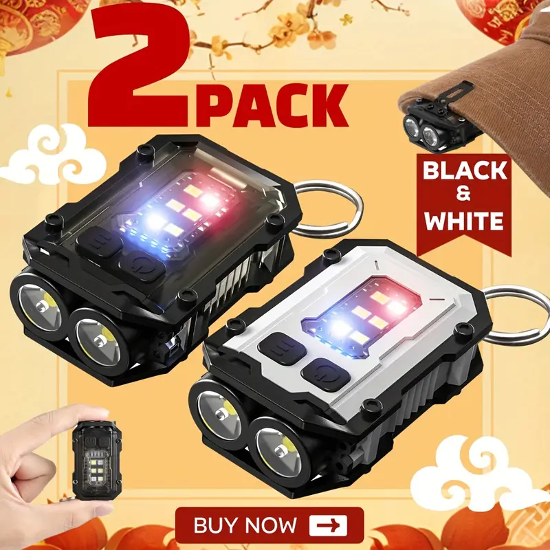 Clip-On Flashlight Rechargeabl - Keychain Flashlight recension och pris