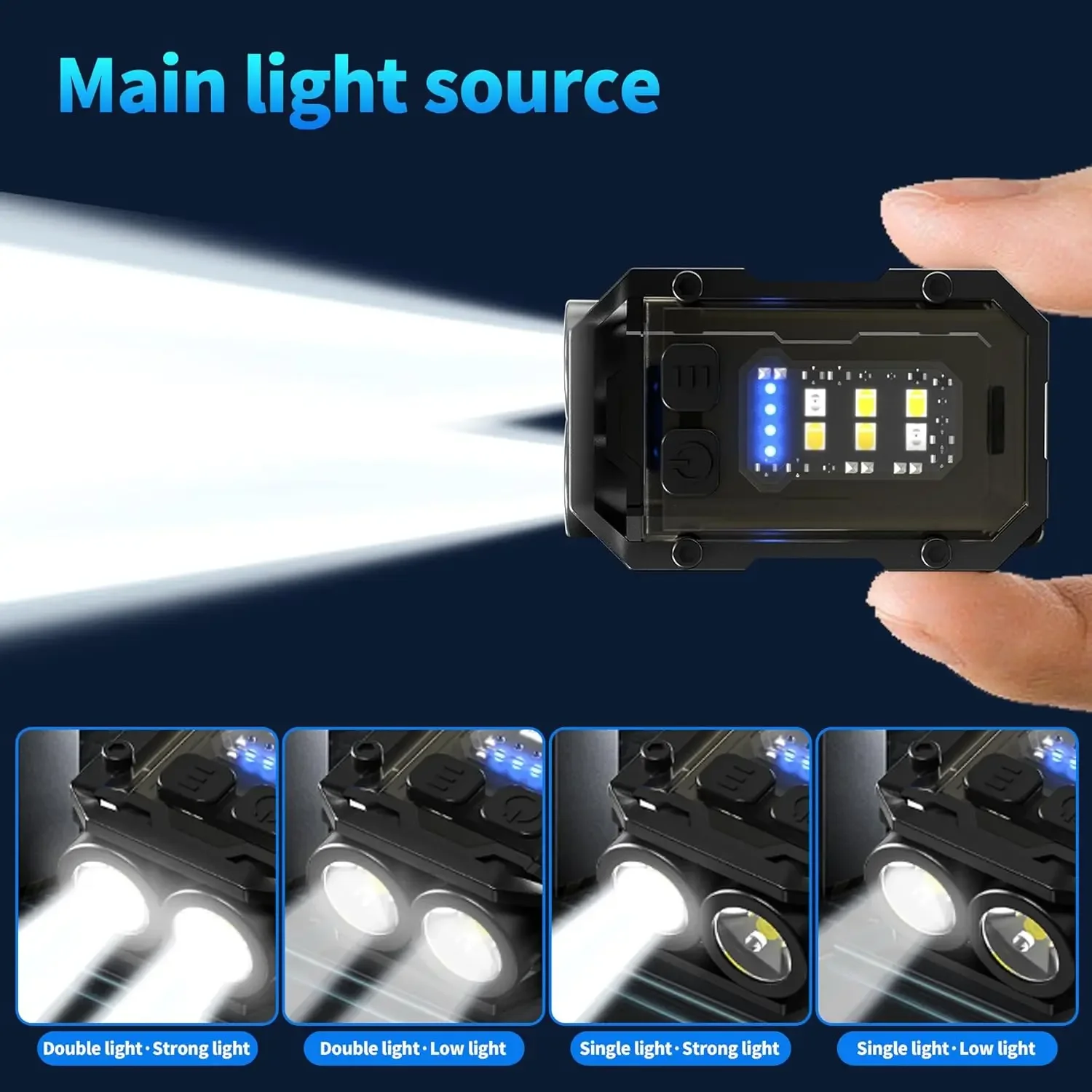Clip-On Flashlight Rechargeabl - Keychain Flashlight recension och pris