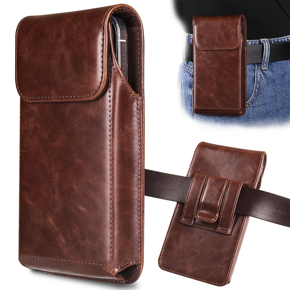 Men's Premium Faux Leather Pho - Edc Carry Belt Leather recension och pris