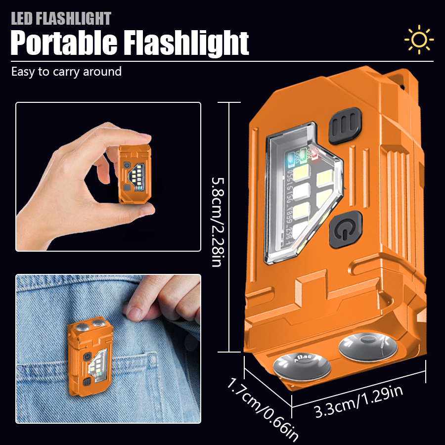 Mini Keychain EDC Flashlight R - Keychain Flashlight recension och pris