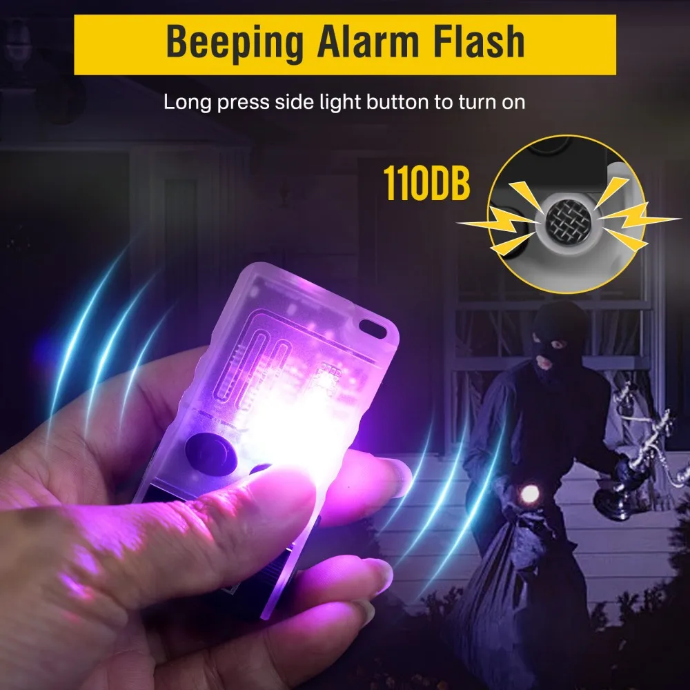BORUiT V20 Buzzer EDC LED Keyc - Keychain Flashlight recension och pris