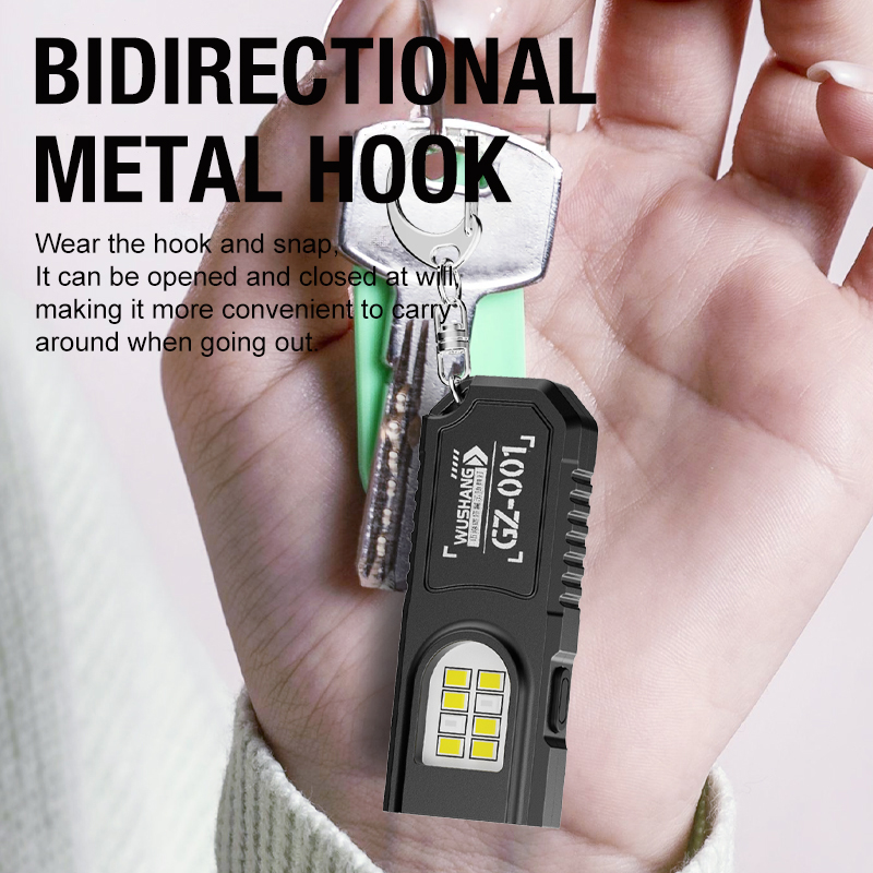 Portable Keychain LED COB Flas - Keychain Flashlight recension och pris
