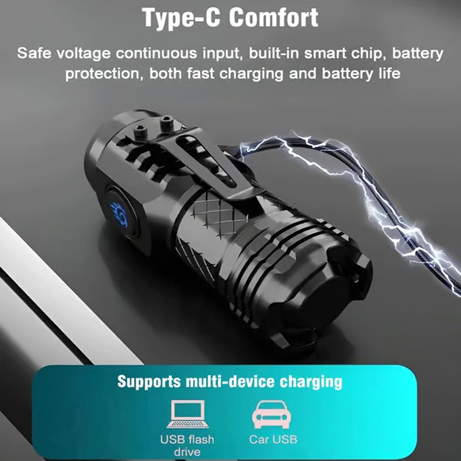 High Strong Power Tactical Fla - Keychain Flashlight recension och pris